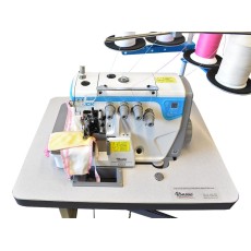 JACK E4 4Thread Overlock (Direct Drive) Industrial Sewing Machine with small (23.1/2inch) table-top
